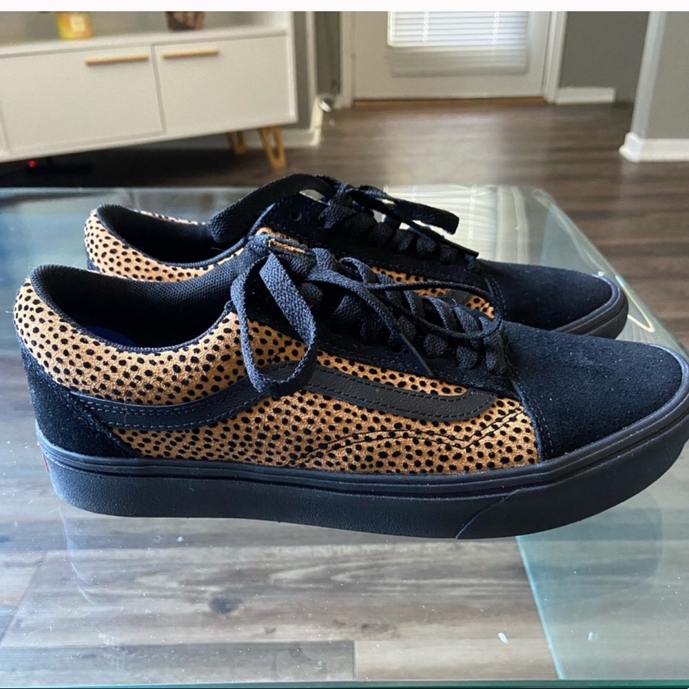 Vans Comfycush tiny cheetah old school low